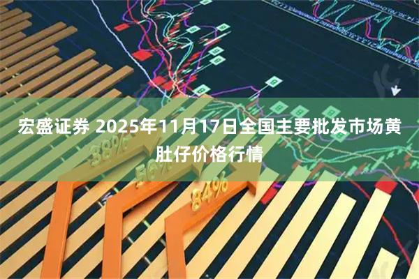 宏盛证券 2025年11月17日全国主要批发市场黄肚仔价格行情
