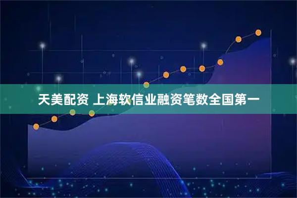 天美配资 上海软信业融资笔数全国第一